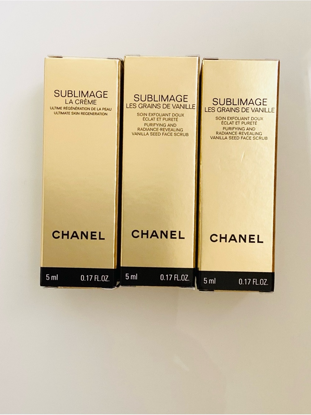 CHANEL Sublimage La Crème & Les Grains De Vanille Trio - Gold